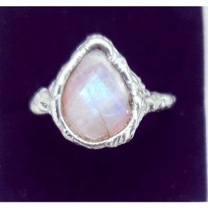 Moonstone crystal Ring